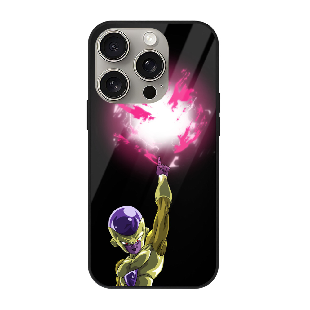 （画像用） ドラゴンボール フリーザ DRAGON BALL Frieza 【iPhone15Pro対応】スマホケース 耐衝撃＆黄変防止 背面ガラス