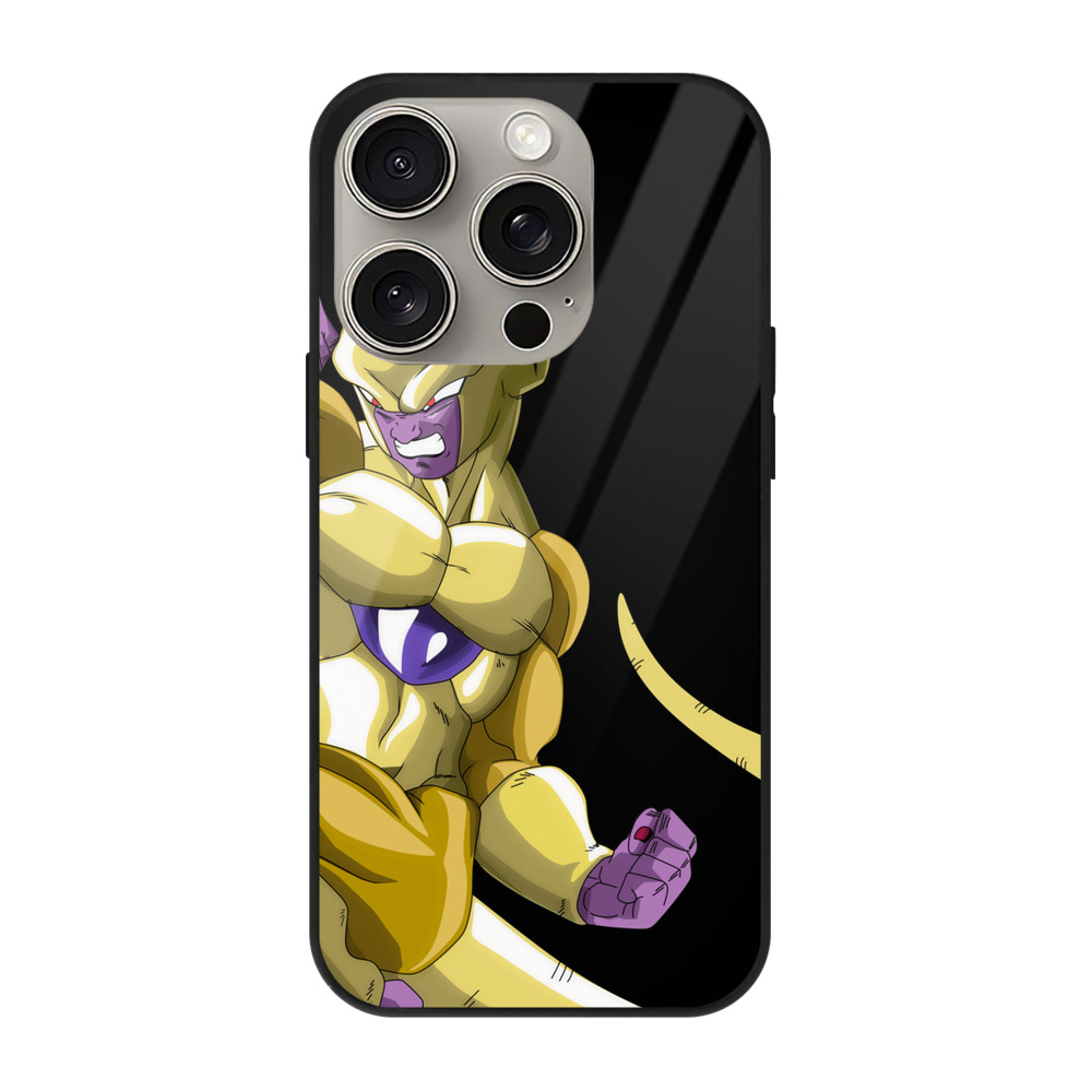（画像用） ドラゴンボール フリーザ DRAGON BALL Frieza 【iPhone15Pro対応】スマホケース 耐衝撃＆黄変防止 背面ガラス