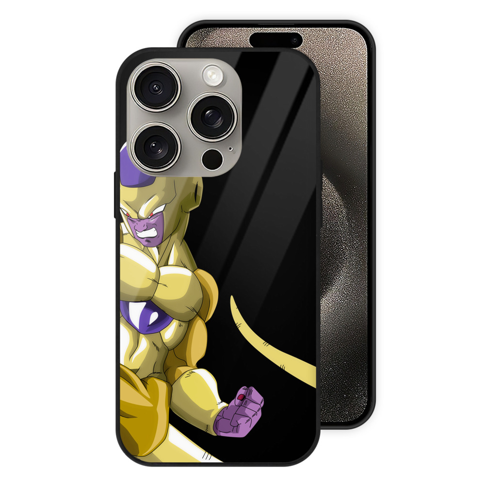 （画像用） ドラゴンボール フリーザ DRAGON BALL Frieza 【iPhone15Pro対応】スマホケース 耐衝撃＆黄変防止 背面ガラス