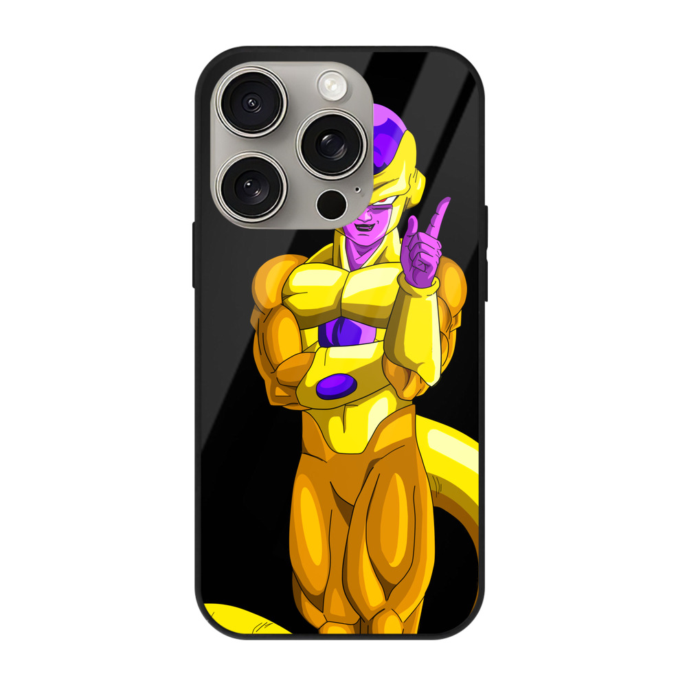 （画像用） ドラゴンボール フリーザ DRAGON BALL Frieza 【iPhone15Pro対応】スマホケース 耐衝撃＆黄変防止 背面ガラス