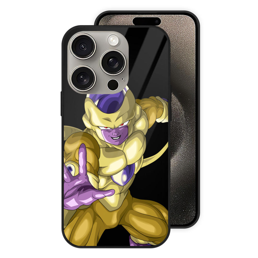 （画像用） ドラゴンボール フリーザ DRAGON BALL Frieza 【iPhone15Pro対応】スマホケース 耐衝撃＆黄変防止 背面ガラス