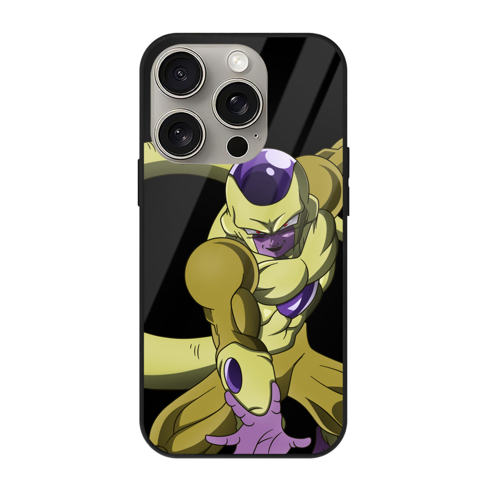 （画像用） ドラゴンボール フリーザ DRAGON BALL Frieza 【iPhone15Pro対応】スマホケース 耐衝撃＆黄変防止 背面ガラス