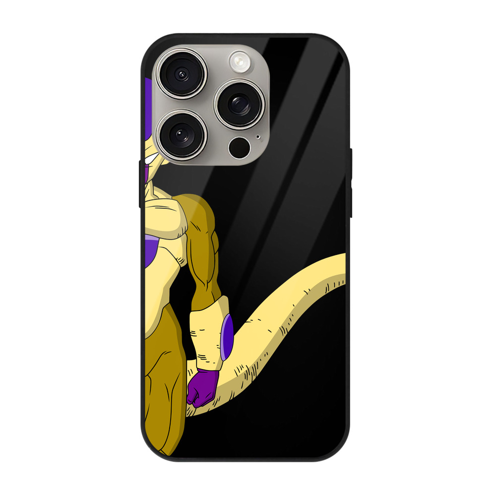 （画像用） ドラゴンボール フリーザ DRAGON BALL Frieza 【iPhone15Pro対応】スマホケース 耐衝撃＆黄変防止 背面ガラス