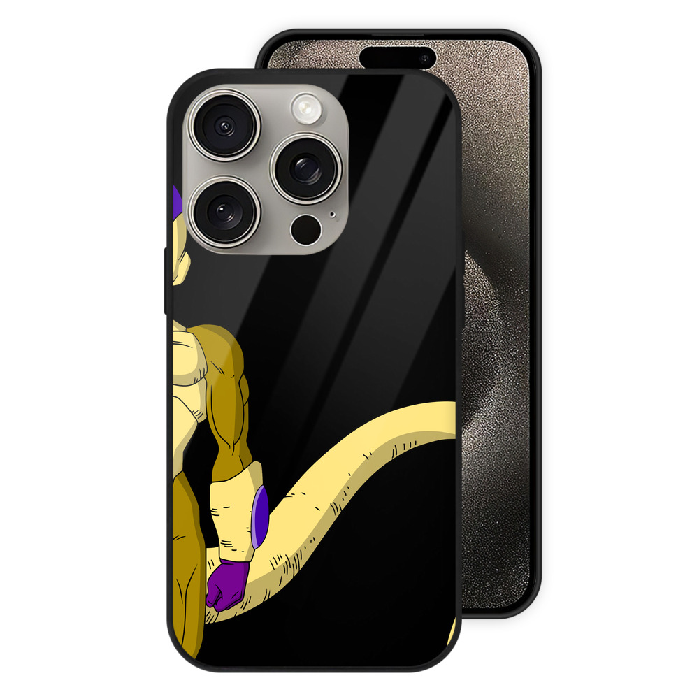 （画像用） ドラゴンボール フリーザ DRAGON BALL Frieza 【iPhone15Pro対応】スマホケース 耐衝撃＆黄変防止 背面ガラス