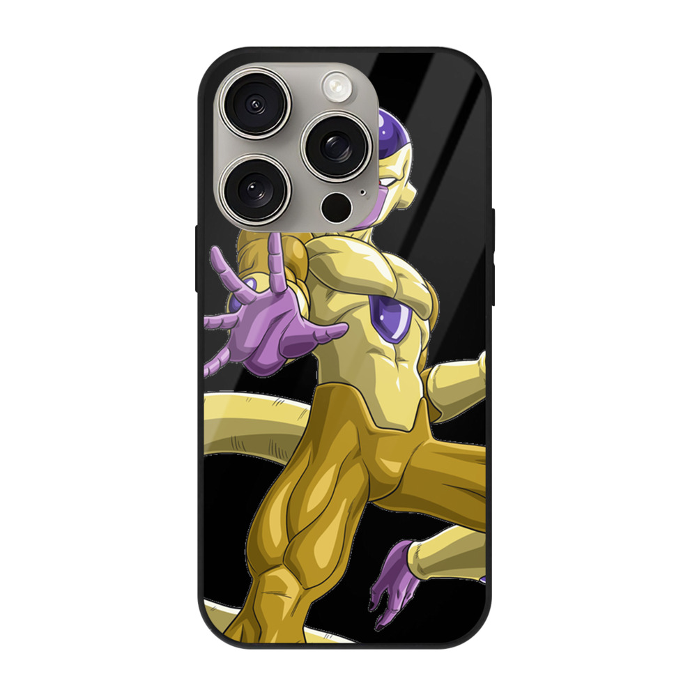 （画像用） ドラゴンボール フリーザ DRAGON BALL Frieza 【iPhone15Pro対応】スマホケース 耐衝撃＆黄変防止 背面ガラス