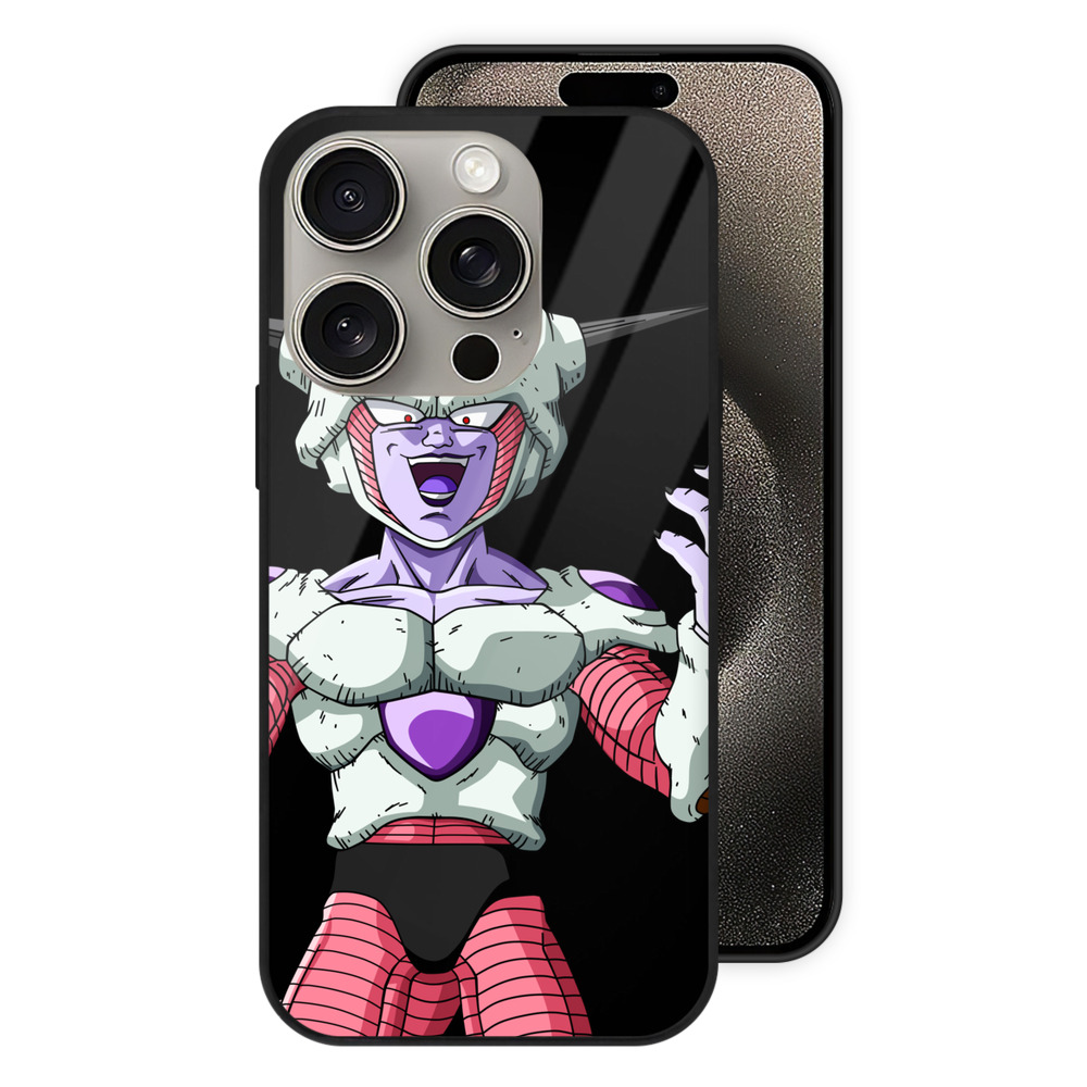 （画像用） ドラゴンボール フリーザ DRAGON BALL Frieza 【iPhone15Pro対応】スマホケース 耐衝撃＆黄変防止 背面ガラス