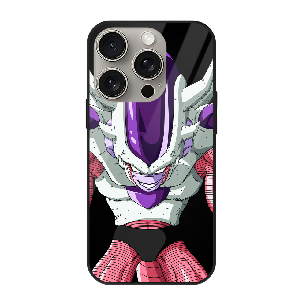 （画像用） ドラゴンボール フリーザ DRAGON BALL Frieza 【iPhone15Pro対応】スマホケース 耐衝撃＆黄変防止 背面ガラス
