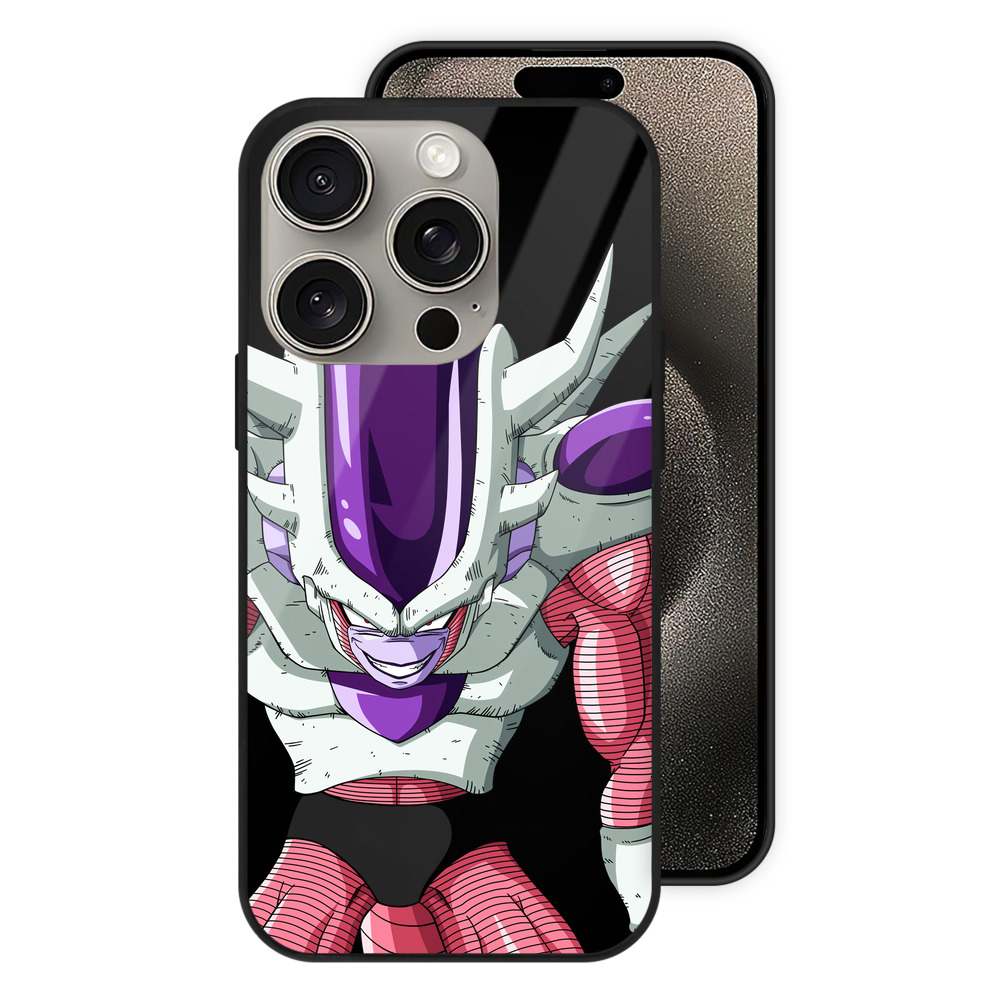 （画像用） ドラゴンボール フリーザ DRAGON BALL Frieza 【iPhone15Pro対応】スマホケース 耐衝撃＆黄変防止 背面ガラス