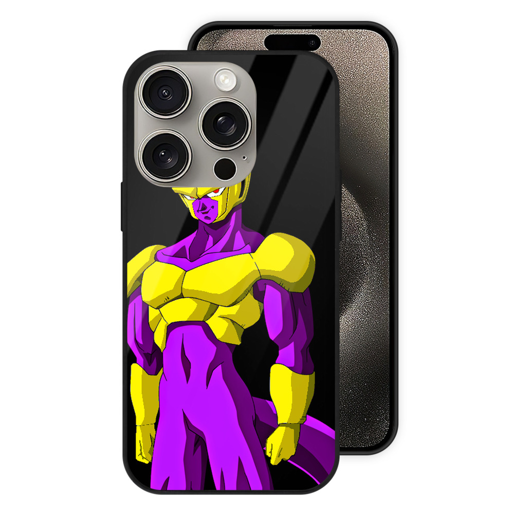 （画像用） ドラゴンボール フリーザ DRAGON BALL Frieza 【iPhone15Pro対応】スマホケース 耐衝撃＆黄変防止 背面ガラス