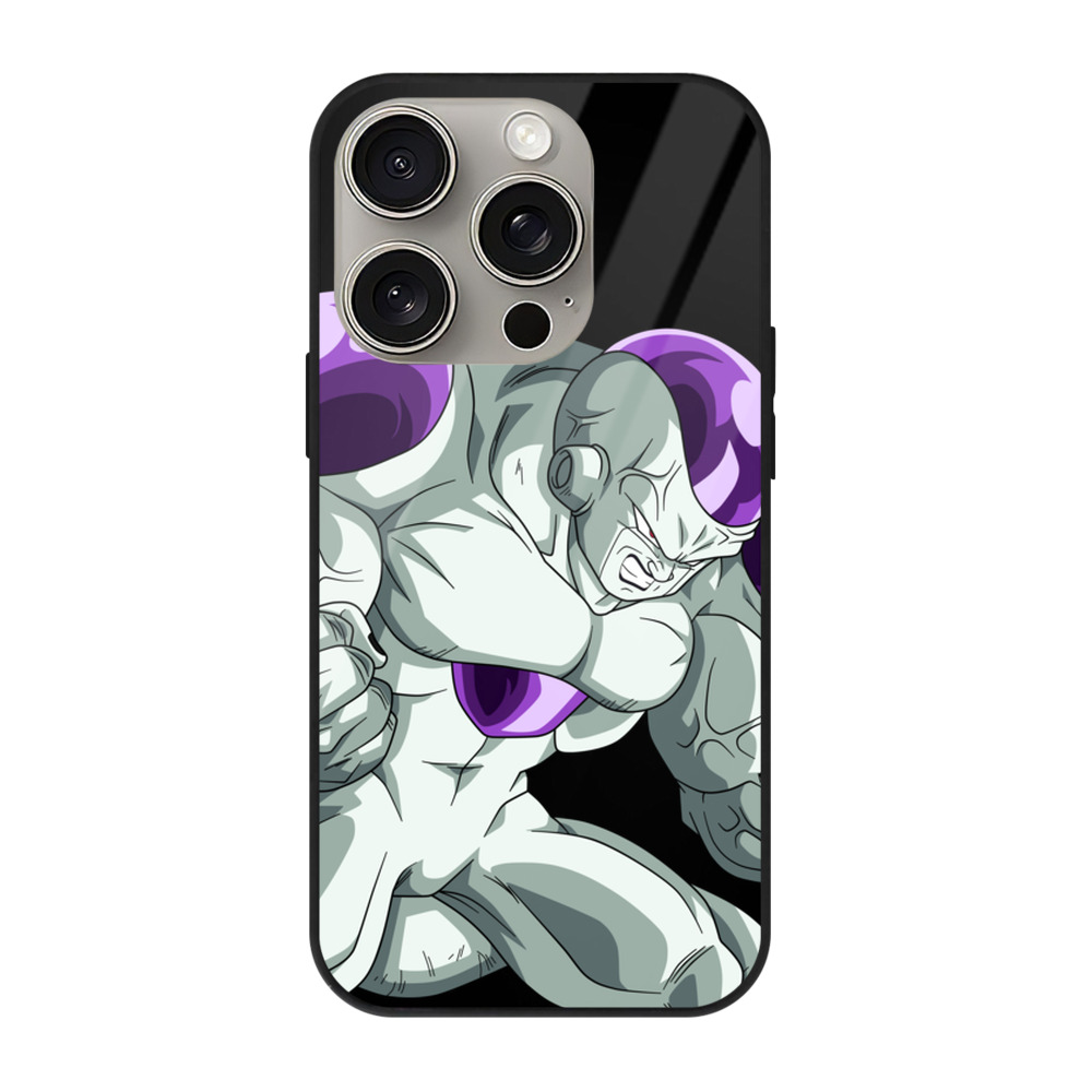 （画像用） ドラゴンボール フリーザ DRAGON BALL Frieza 【iPhone15Pro対応】スマホケース 耐衝撃＆黄変防止 背面ガラス
