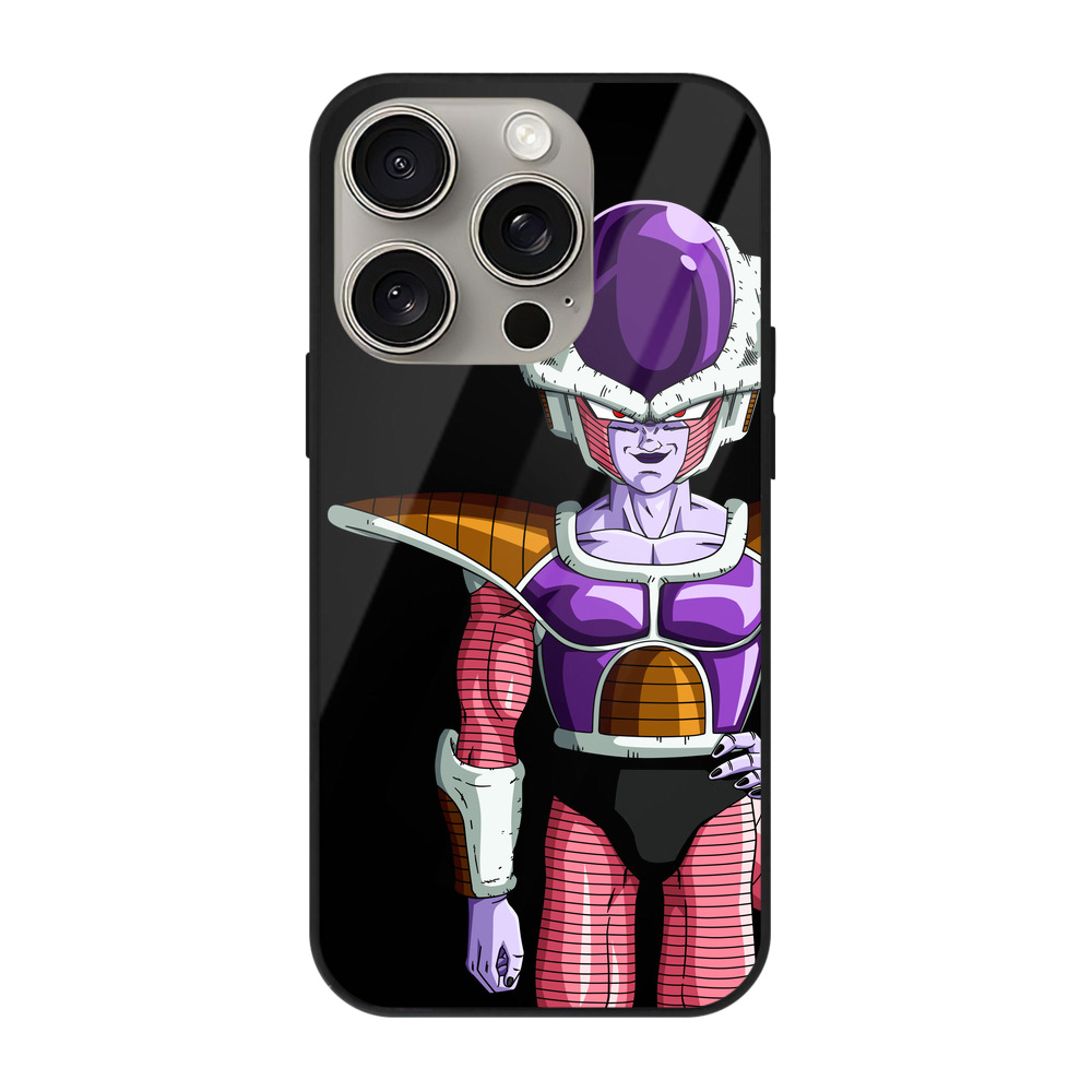 （画像用） ドラゴンボール フリーザ DRAGON BALL Frieza 【iPhone15Pro対応】スマホケース 耐衝撃＆黄変防止 背面ガラス