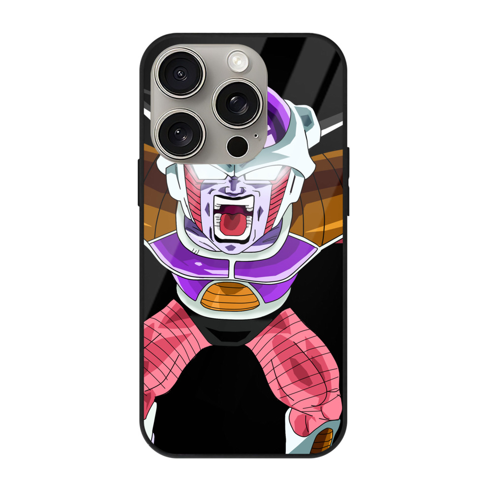 （画像用） ドラゴンボール フリーザ DRAGON BALL Frieza 【iPhone15Pro対応】スマホケース 耐衝撃＆黄変防止 背面ガラス