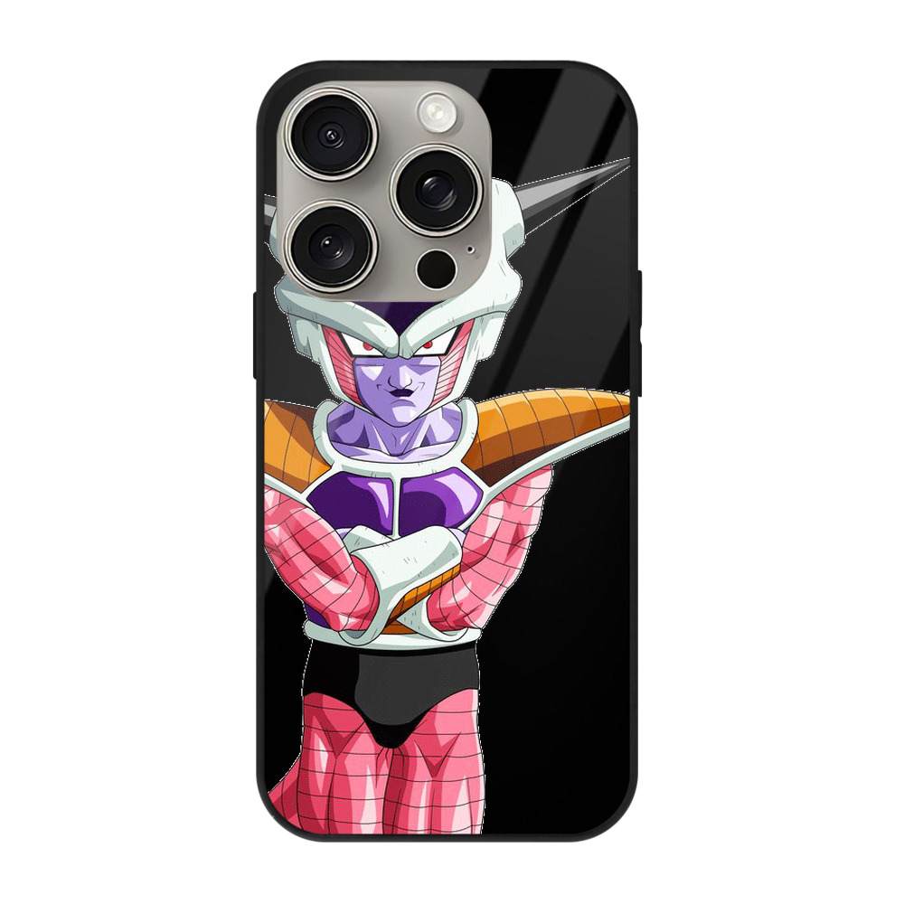 （画像用） ドラゴンボール フリーザ DRAGON BALL Frieza 【iPhone15Pro対応】スマホケース 耐衝撃＆黄変防止 背面ガラス