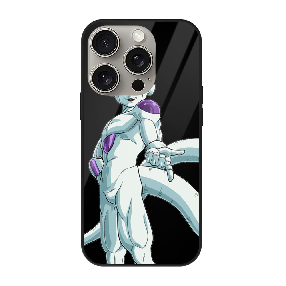 （画像用） ドラゴンボール フリーザ DRAGON BALL Frieza 【iPhone15Pro対応】スマホケース 耐衝撃＆黄変防止 背面ガラス