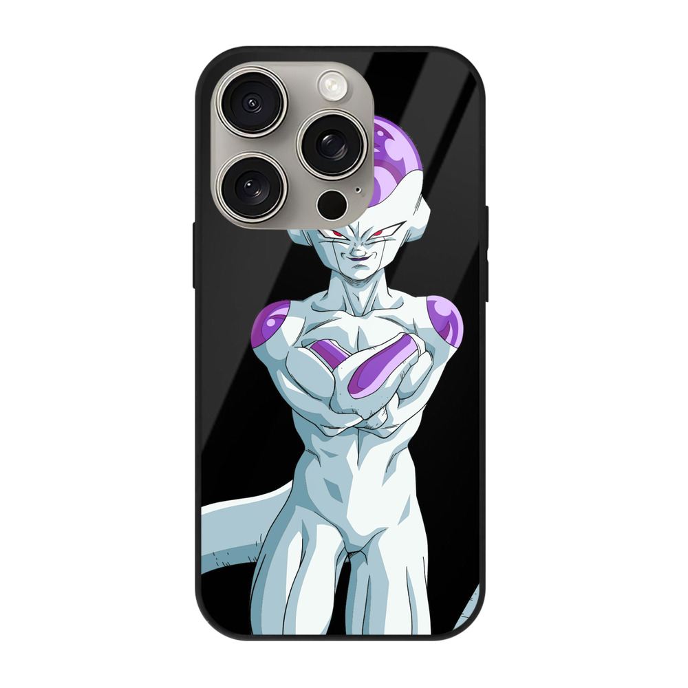 （画像用） ドラゴンボール フリーザ DRAGON BALL Frieza 【iPhone15Pro対応】スマホケース 耐衝撃＆黄変防止 背面ガラス