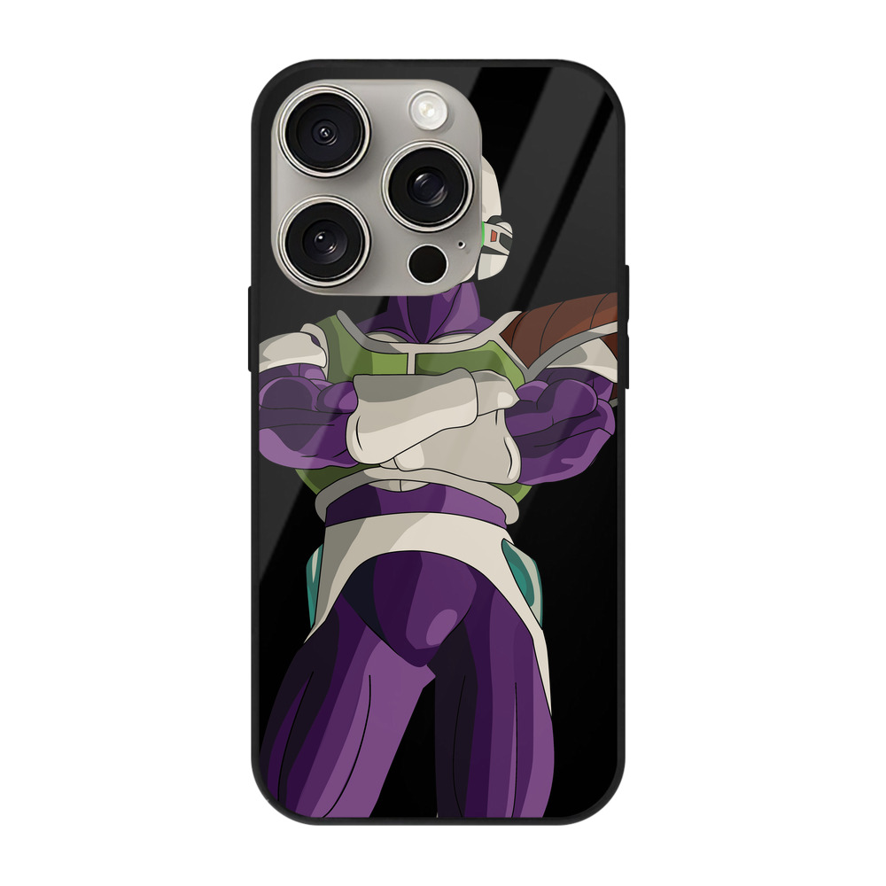 （画像用） ドラゴンボール フリーザ DRAGON BALL Frieza 【iPhone15Pro対応】スマホケース 耐衝撃＆黄変防止 背面ガラス