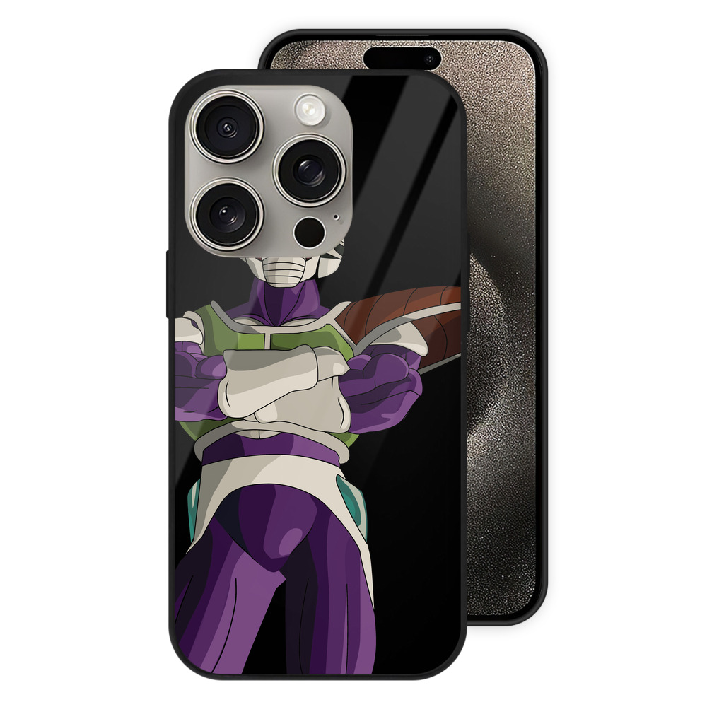 （画像用） ドラゴンボール フリーザ DRAGON BALL Frieza 【iPhone15Pro対応】スマホケース 耐衝撃＆黄変防止 背面ガラス