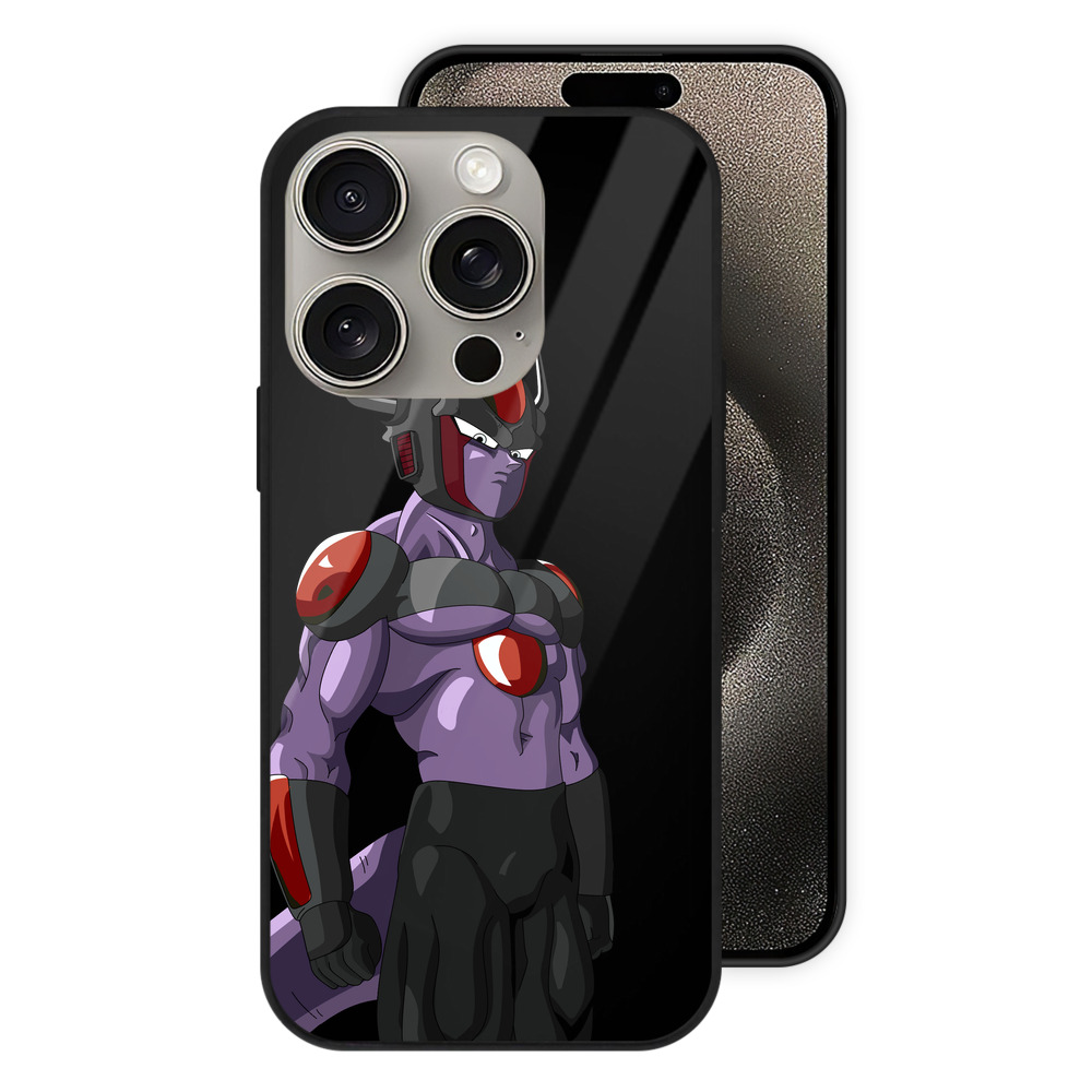 （画像用） ドラゴンボール フリーザ DRAGON BALL Frieza 【iPhone15Pro対応】スマホケース 耐衝撃＆黄変防止 背面ガラス