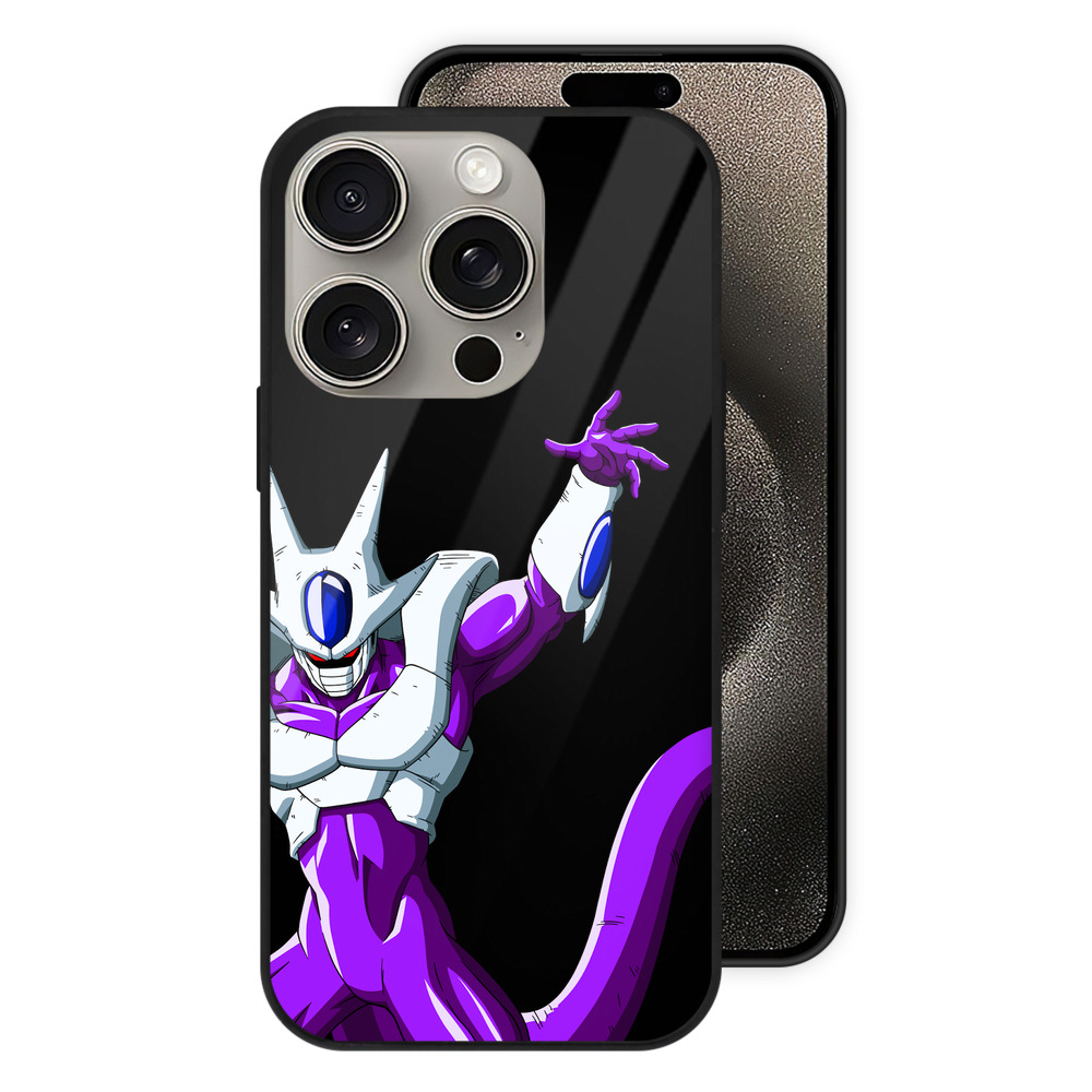 （画像用） ドラゴンボール クウラ DRAGON BALL Cooler Coora 【iPhone15Pro対応】スマホケース 耐衝撃＆黄変防止 背面ガラス