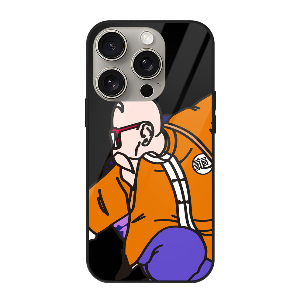 （画像用） ドラゴンボール 亀仙人（かめせんにん） DRAGON BALL Master Roshi Kame Sennin 【iPhone15Pro対応】スマホケース 耐衝撃＆黄変防止 背面ガラス