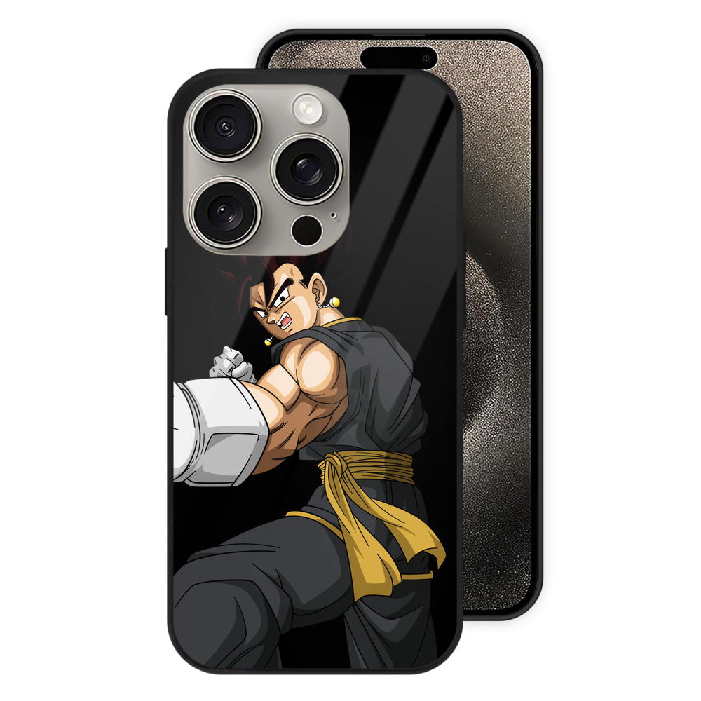 （画像用） ドラゴンボール ベジット DRAGON BALL Vegetto 【iPhone15Pro対応】スマホケース 耐衝撃＆黄変防止 背面ガラス
