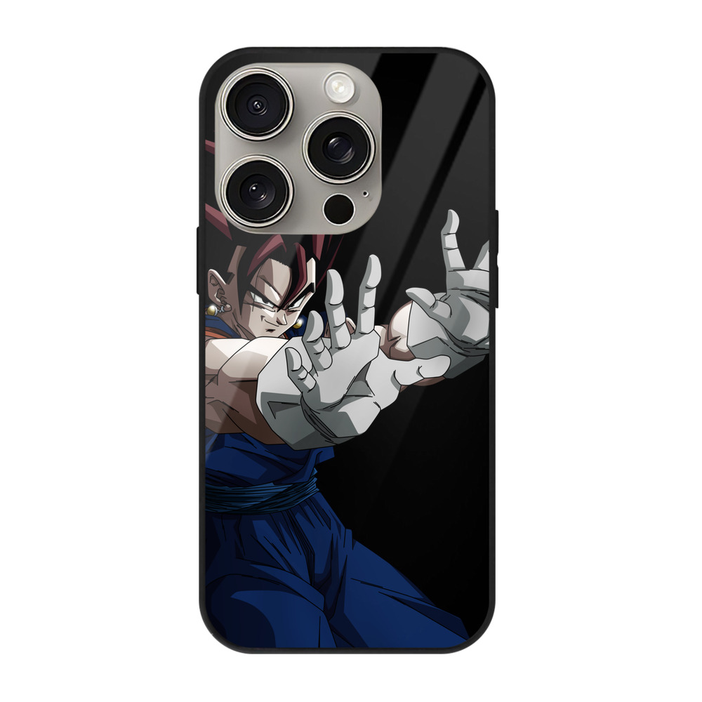 （画像用） ドラゴンボール ベジット DRAGON BALL Vegetto 【iPhone15Pro対応】スマホケース 耐衝撃＆黄変防止 背面ガラス