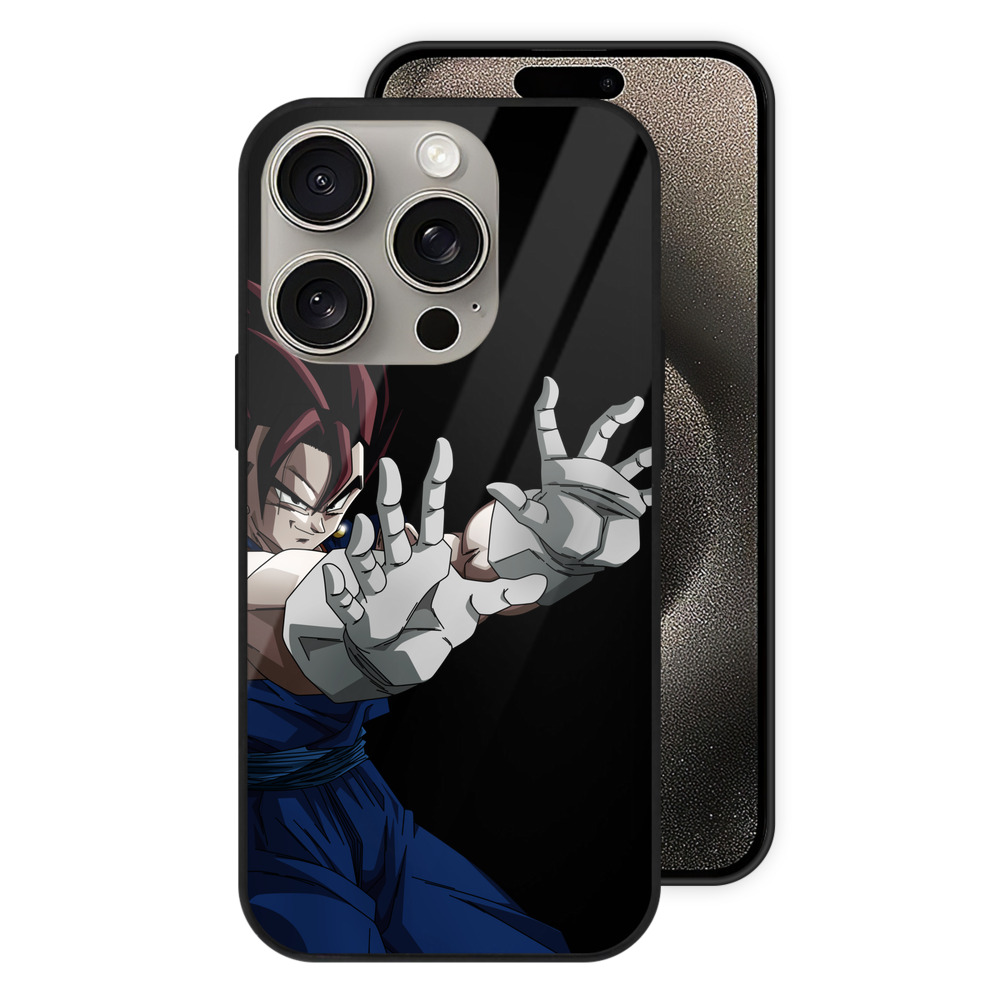 （画像用） ドラゴンボール ベジット DRAGON BALL Vegetto 【iPhone15Pro対応】スマホケース 耐衝撃＆黄変防止 背面ガラス