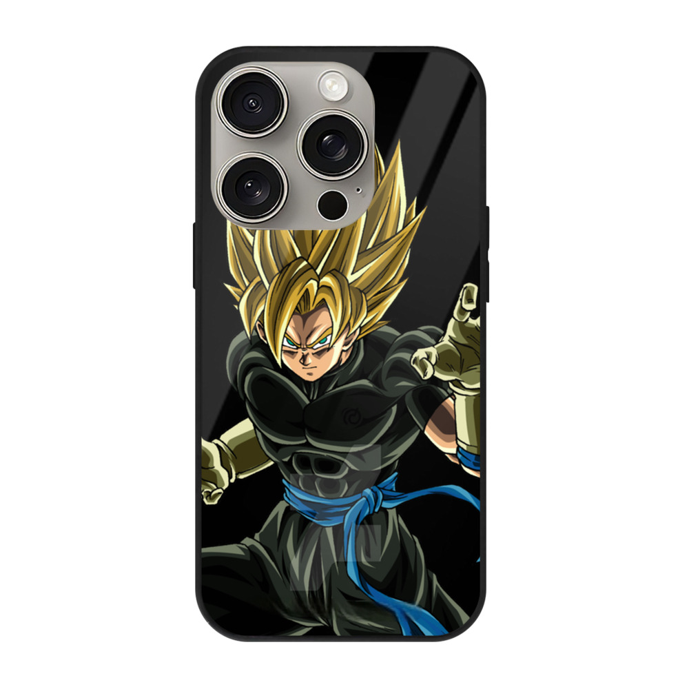 （画像用） ドラゴンボール ベジット DRAGON BALL Vegetto 【iPhone15Pro対応】スマホケース 耐衝撃＆黄変防止 背面ガラス