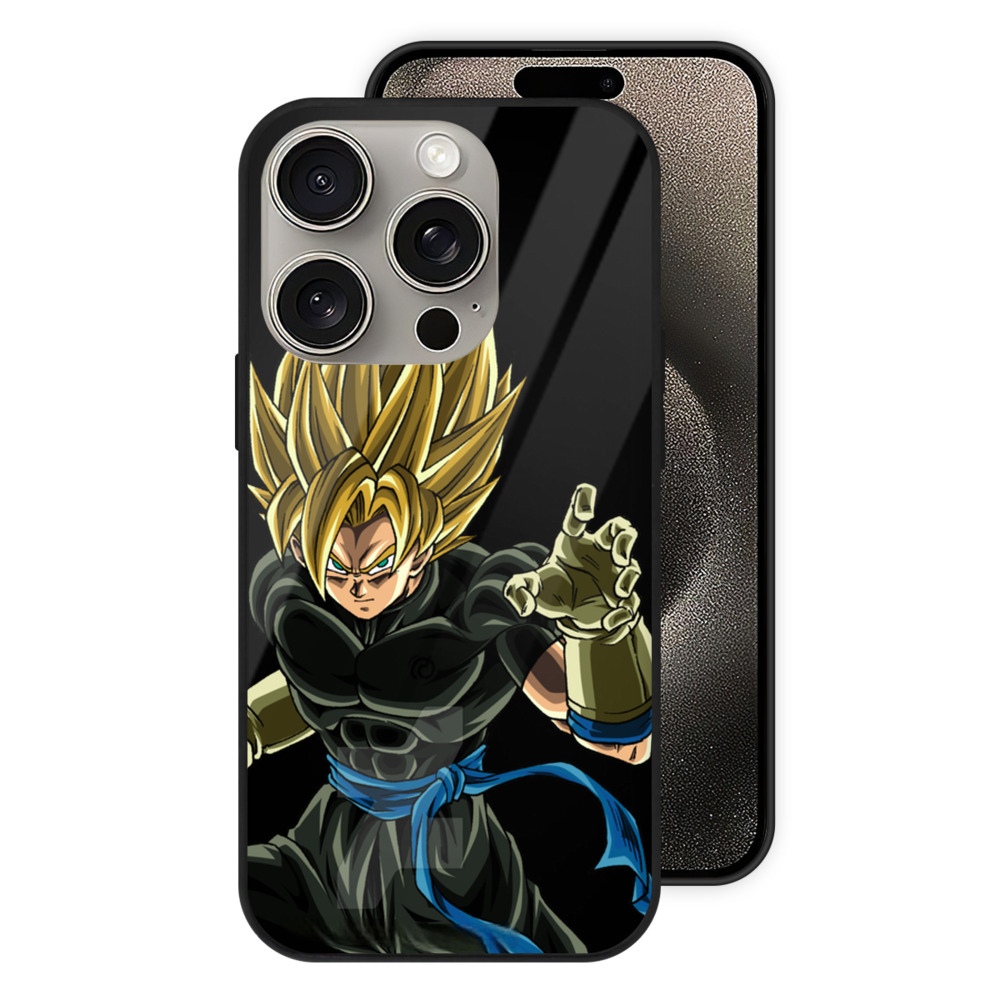 （画像用） ドラゴンボール ベジット DRAGON BALL Vegetto 【iPhone15Pro対応】スマホケース 耐衝撃＆黄変防止 背面ガラス