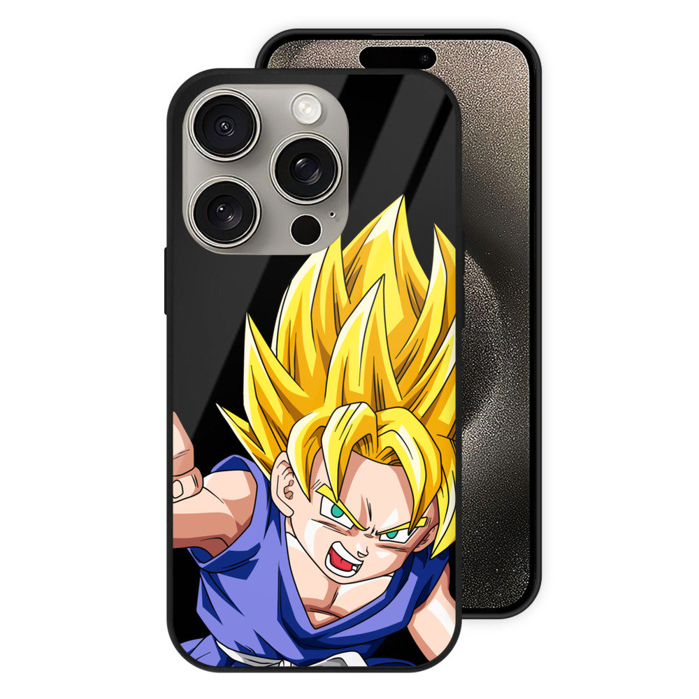 （画像用） ドラゴンボール ベジット DRAGON BALL Vegetto 【iPhone15Pro対応】スマホケース 耐衝撃＆黄変防止 背面ガラス