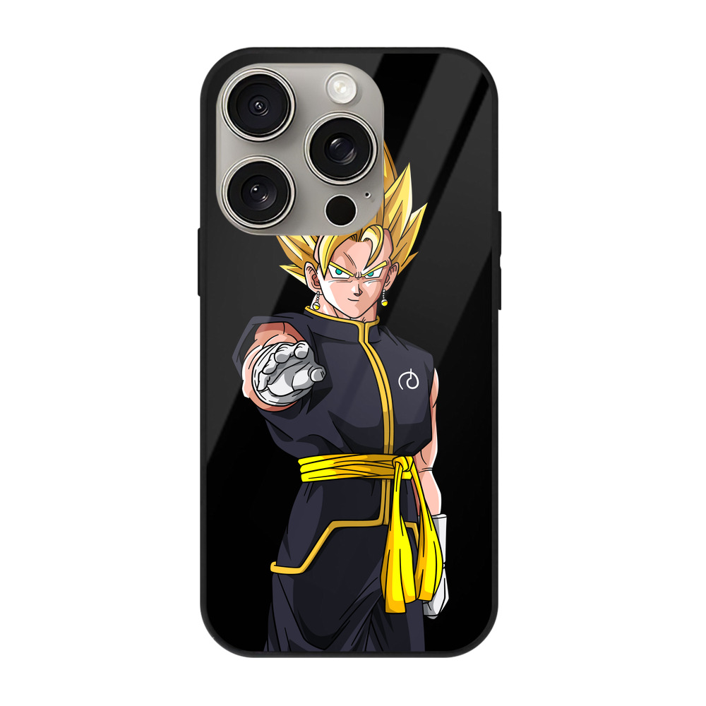 （画像用） ドラゴンボール ベジット DRAGON BALL Vegetto 【iPhone15Pro対応】スマホケース 耐衝撃＆黄変防止 背面ガラス
