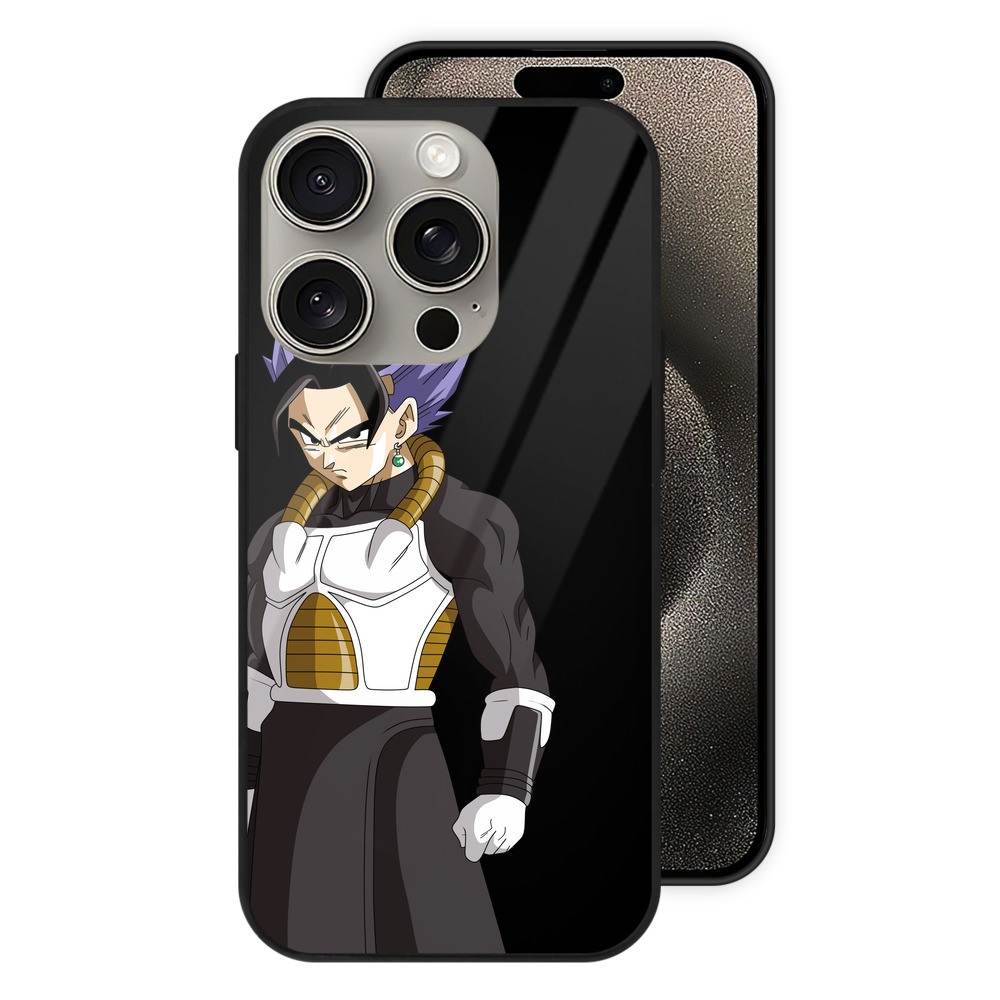 （画像用） ドラゴンボール ベジット DRAGON BALL Vegetto 【iPhone15Pro対応】スマホケース 耐衝撃＆黄変防止 背面ガラス