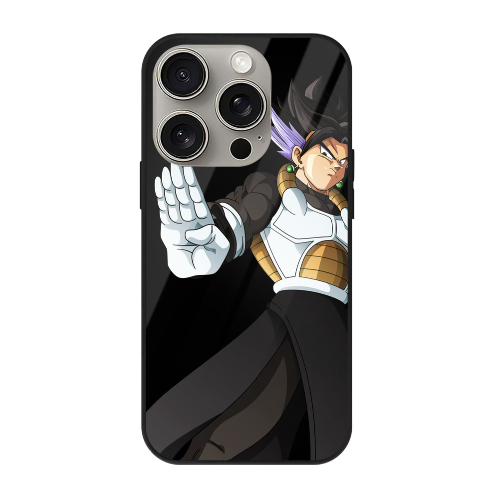 （画像用） ドラゴンボール ベジット DRAGON BALL Vegetto 【iPhone15Pro対応】スマホケース 耐衝撃＆黄変防止 背面ガラス
