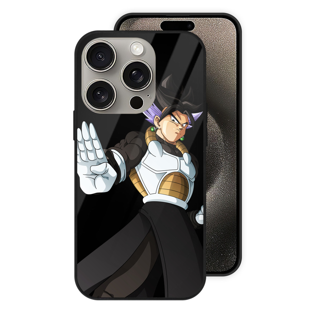 （画像用） ドラゴンボール ベジット DRAGON BALL Vegetto 【iPhone15Pro対応】スマホケース 耐衝撃＆黄変防止 背面ガラス