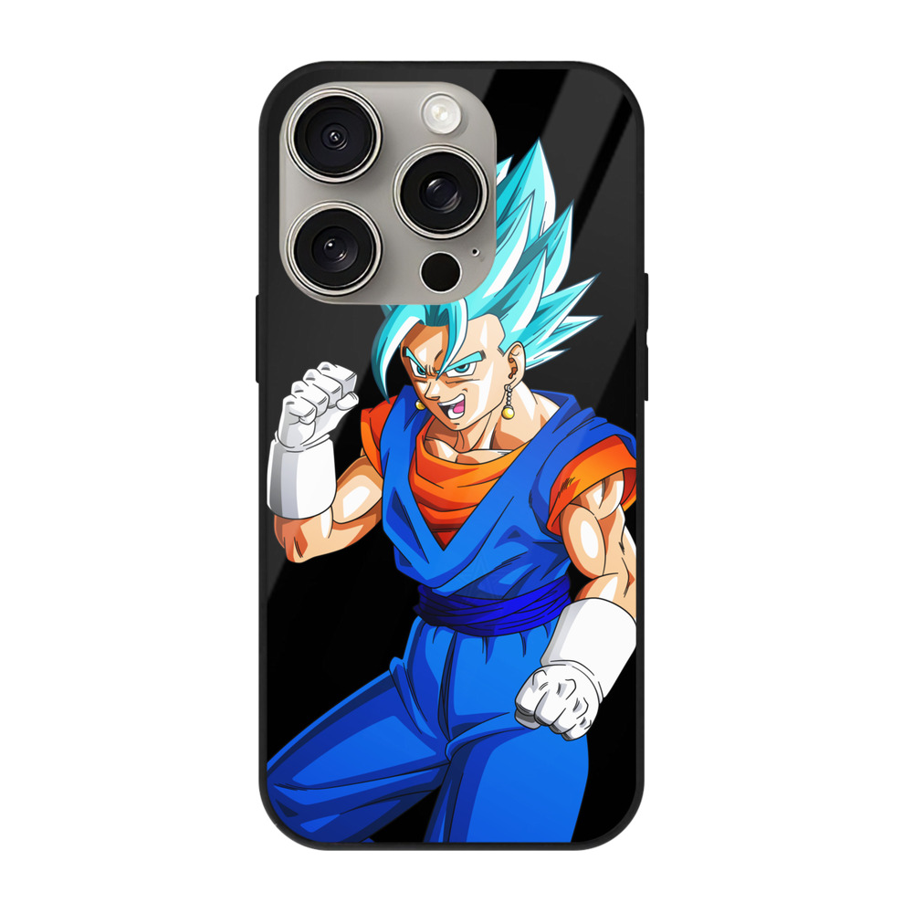 （画像用） ドラゴンボール ベジット DRAGON BALL Vegetto 【iPhone15Pro対応】スマホケース 耐衝撃＆黄変防止 背面ガラス