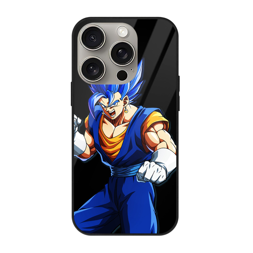 （画像用） ドラゴンボール ベジット DRAGON BALL Vegetto 【iPhone15Pro対応】スマホケース 耐衝撃＆黄変防止 背面ガラス