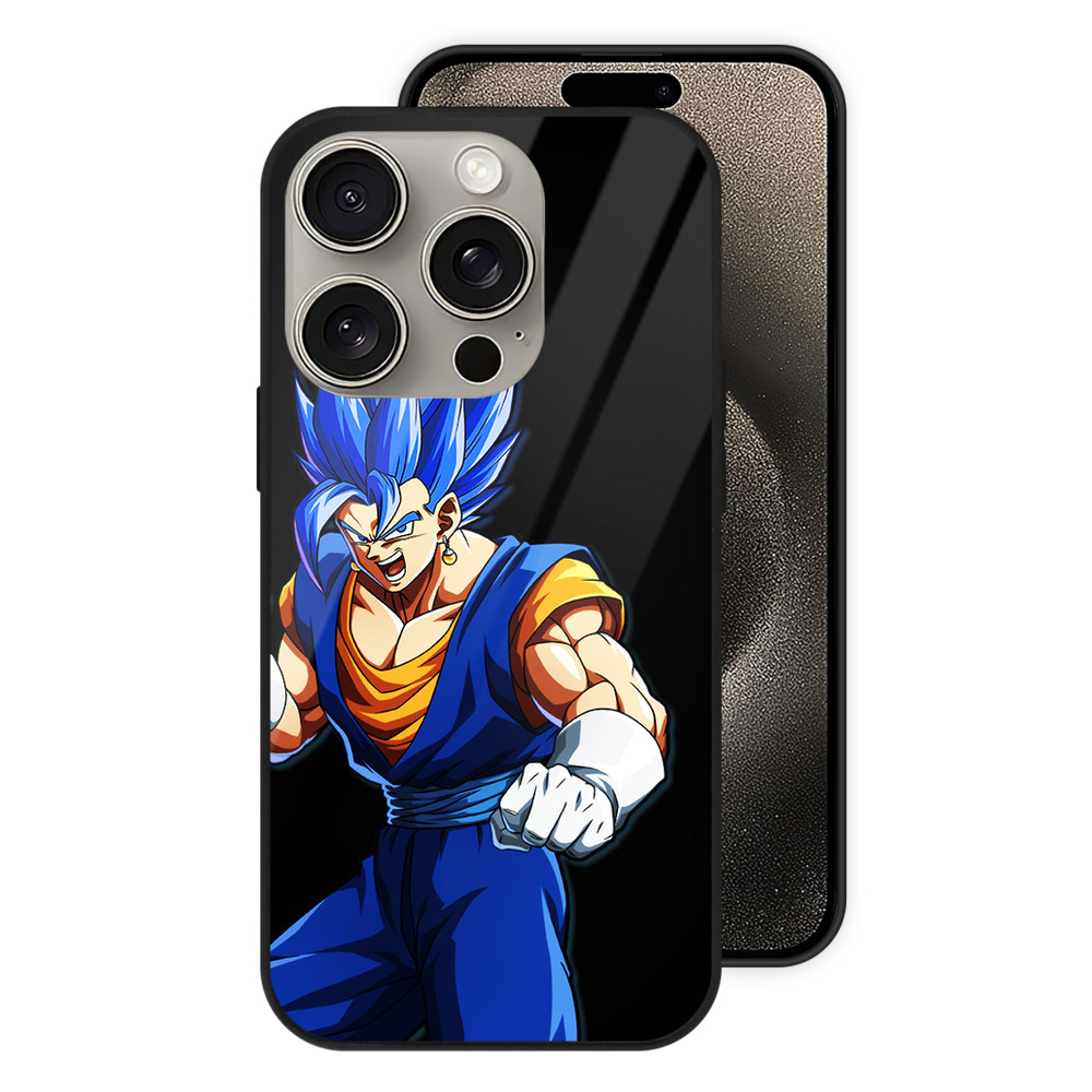 （画像用） ドラゴンボール ベジット DRAGON BALL Vegetto 【iPhone15Pro対応】スマホケース 耐衝撃＆黄変防止 背面ガラス