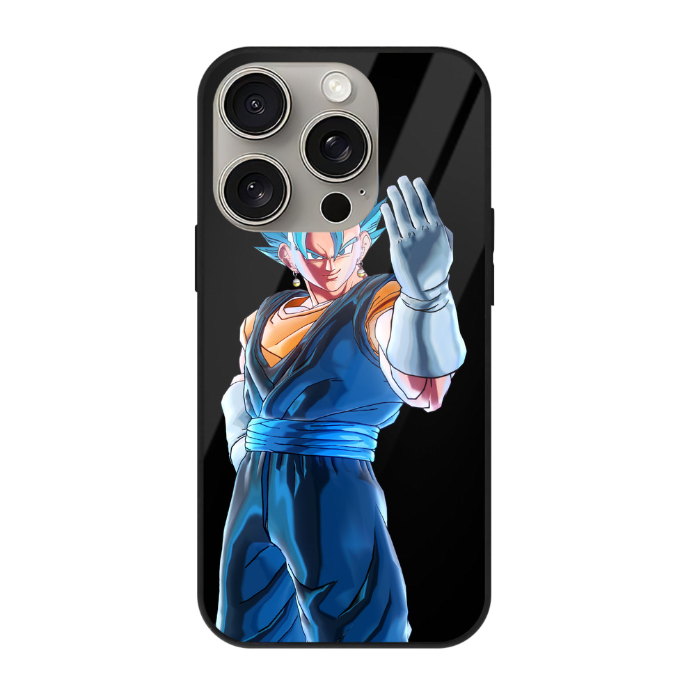 （画像用） ドラゴンボール ベジット DRAGON BALL Vegetto 【iPhone15Pro対応】スマホケース 耐衝撃＆黄変防止 背面ガラス