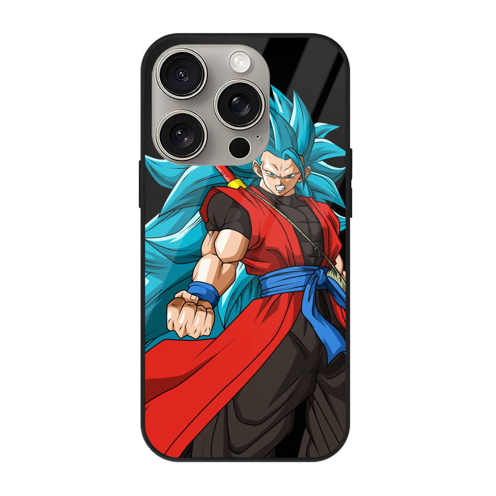 （画像用） ドラゴンボール ベジット DRAGON BALL Vegetto 【iPhone15Pro対応】スマホケース 耐衝撃＆黄変防止 背面ガラス