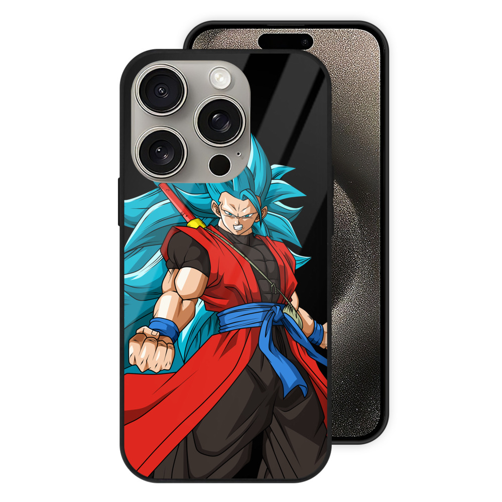 （画像用） ドラゴンボール ベジット DRAGON BALL Vegetto 【iPhone15Pro対応】スマホケース 耐衝撃＆黄変防止 背面ガラス