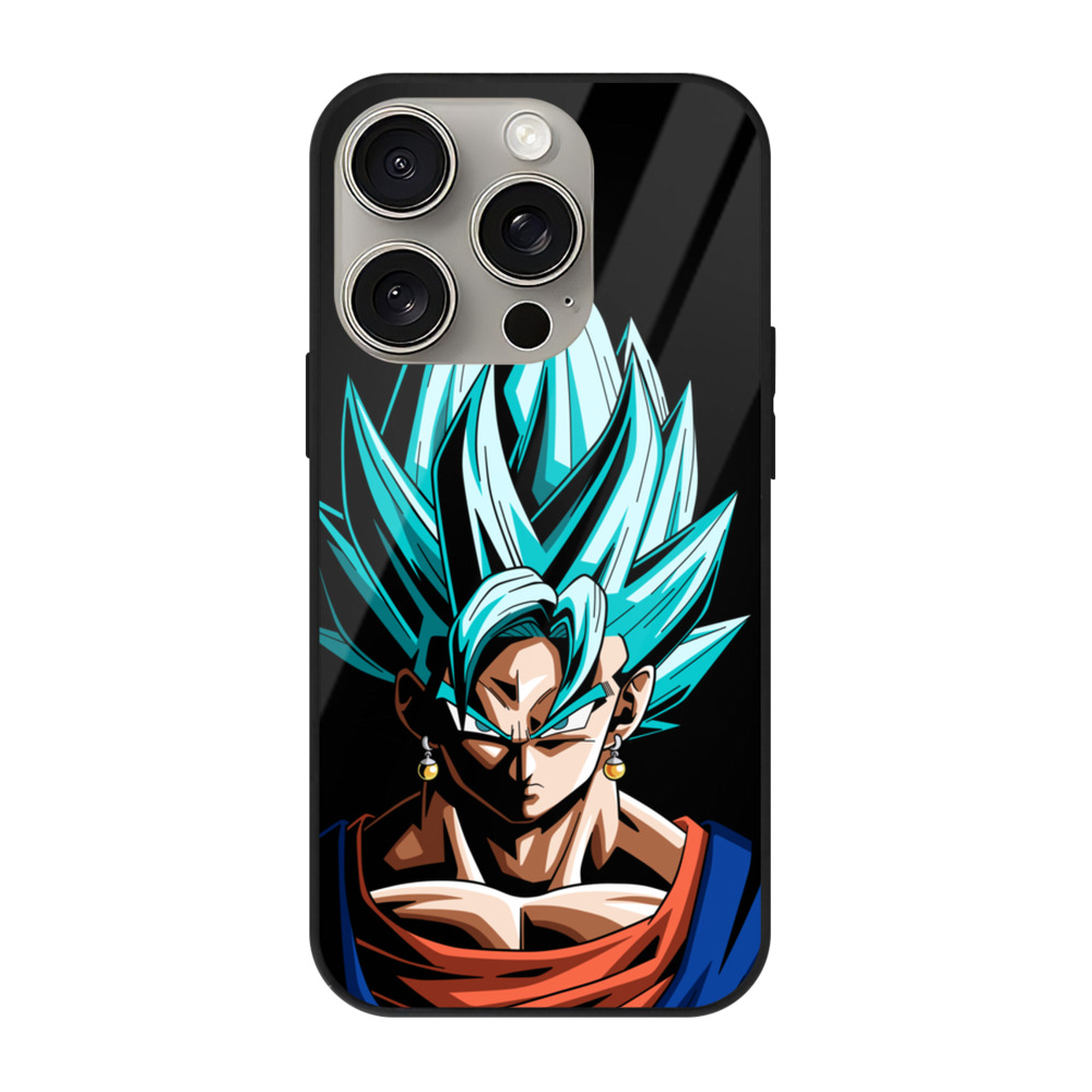 （画像用） ドラゴンボール ベジット DRAGON BALL Vegetto 【iPhone15Pro対応】スマホケース 耐衝撃＆黄変防止 背面ガラス