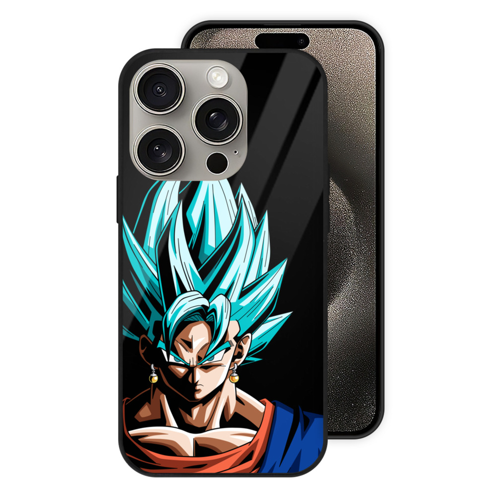 （画像用） ドラゴンボール ベジット DRAGON BALL Vegetto 【iPhone15Pro対応】スマホケース 耐衝撃＆黄変防止 背面ガラス
