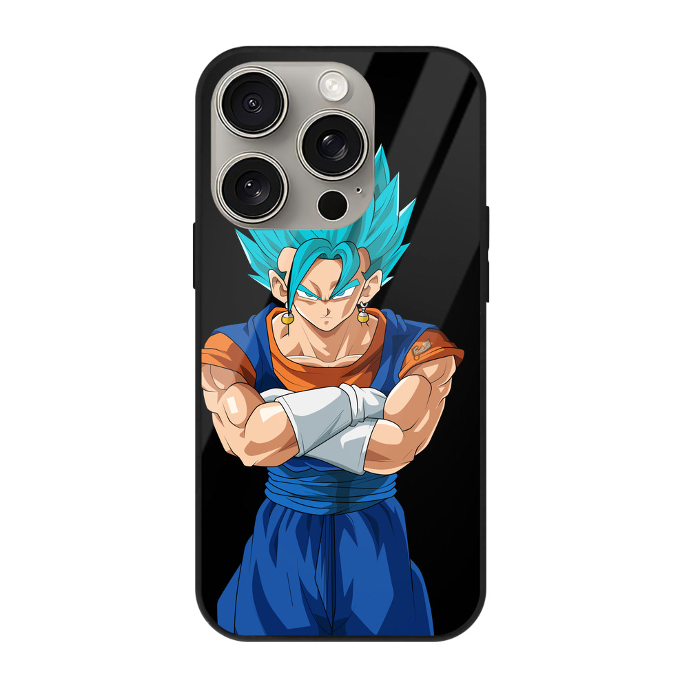 （画像用） ドラゴンボール ベジット DRAGON BALL Vegetto 【iPhone15Pro対応】スマホケース 耐衝撃＆黄変防止 背面ガラス