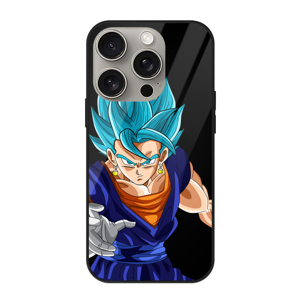 （画像用） ドラゴンボール ベジット DRAGON BALL Vegetto 【iPhone15Pro対応】スマホケース 耐衝撃＆黄変防止 背面ガラス