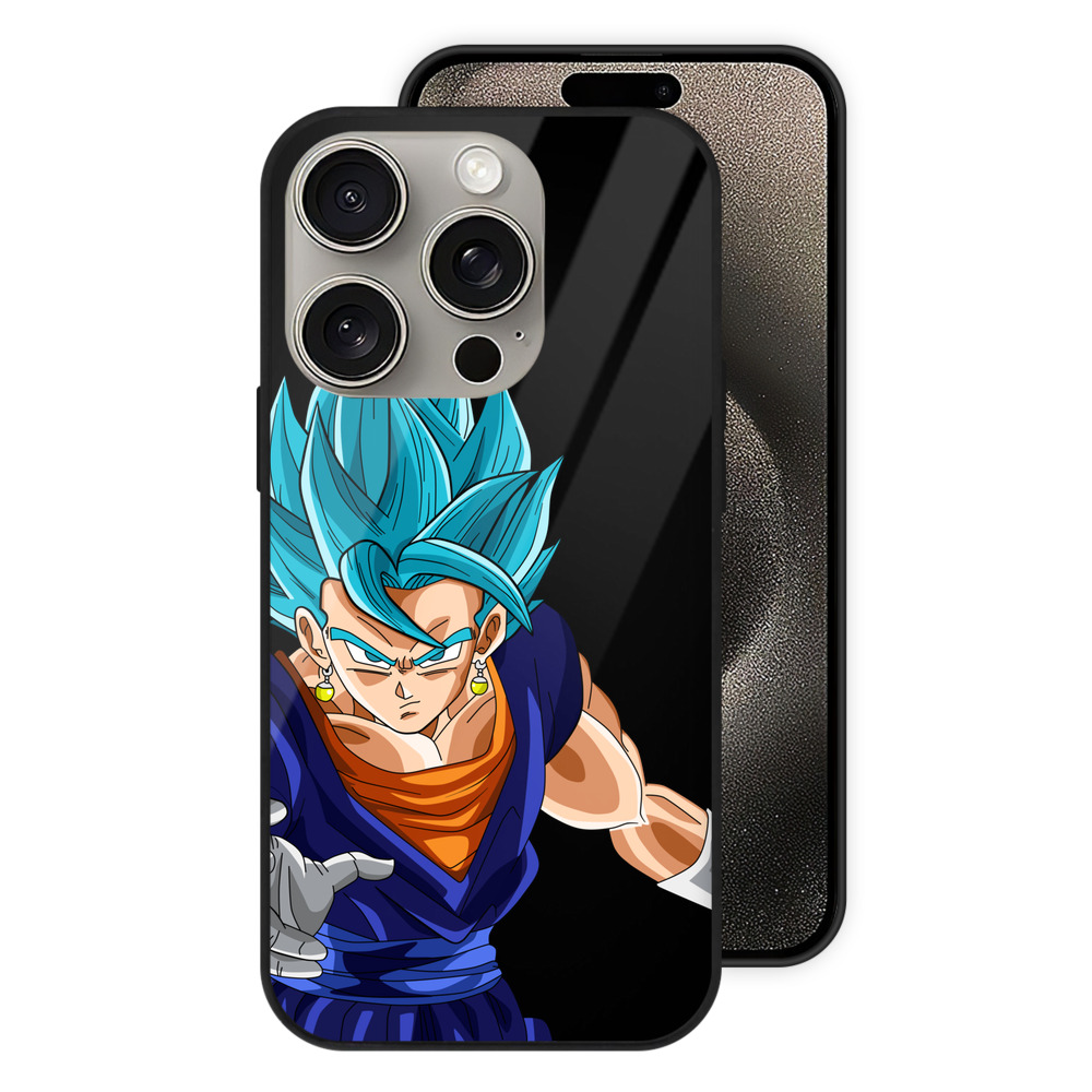 （画像用） ドラゴンボール ベジット DRAGON BALL Vegetto 【iPhone15Pro対応】スマホケース 耐衝撃＆黄変防止 背面ガラス