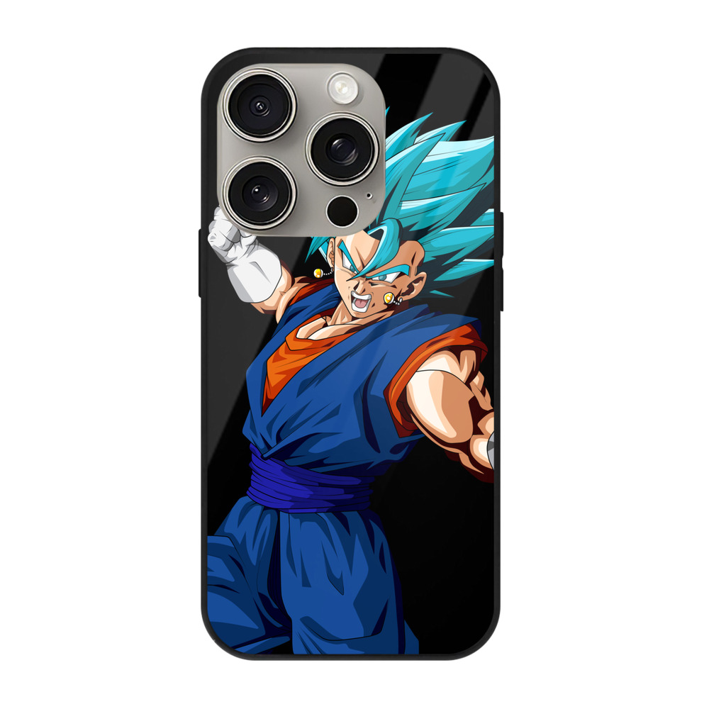 （画像用） ドラゴンボール ベジット DRAGON BALL Vegetto 【iPhone15Pro対応】スマホケース 耐衝撃＆黄変防止 背面ガラス