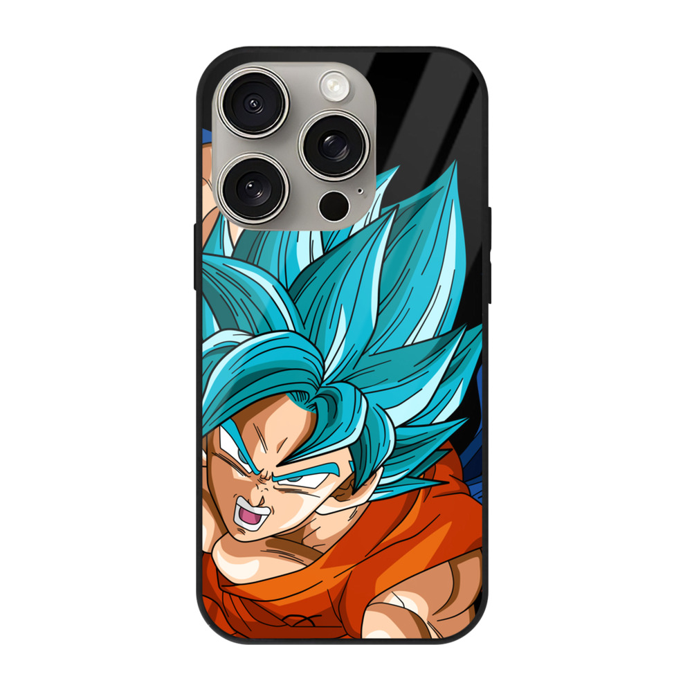 （画像用） ドラゴンボール ベジット DRAGON BALL Vegetto 【iPhone15Pro対応】スマホケース 耐衝撃＆黄変防止 背面ガラス