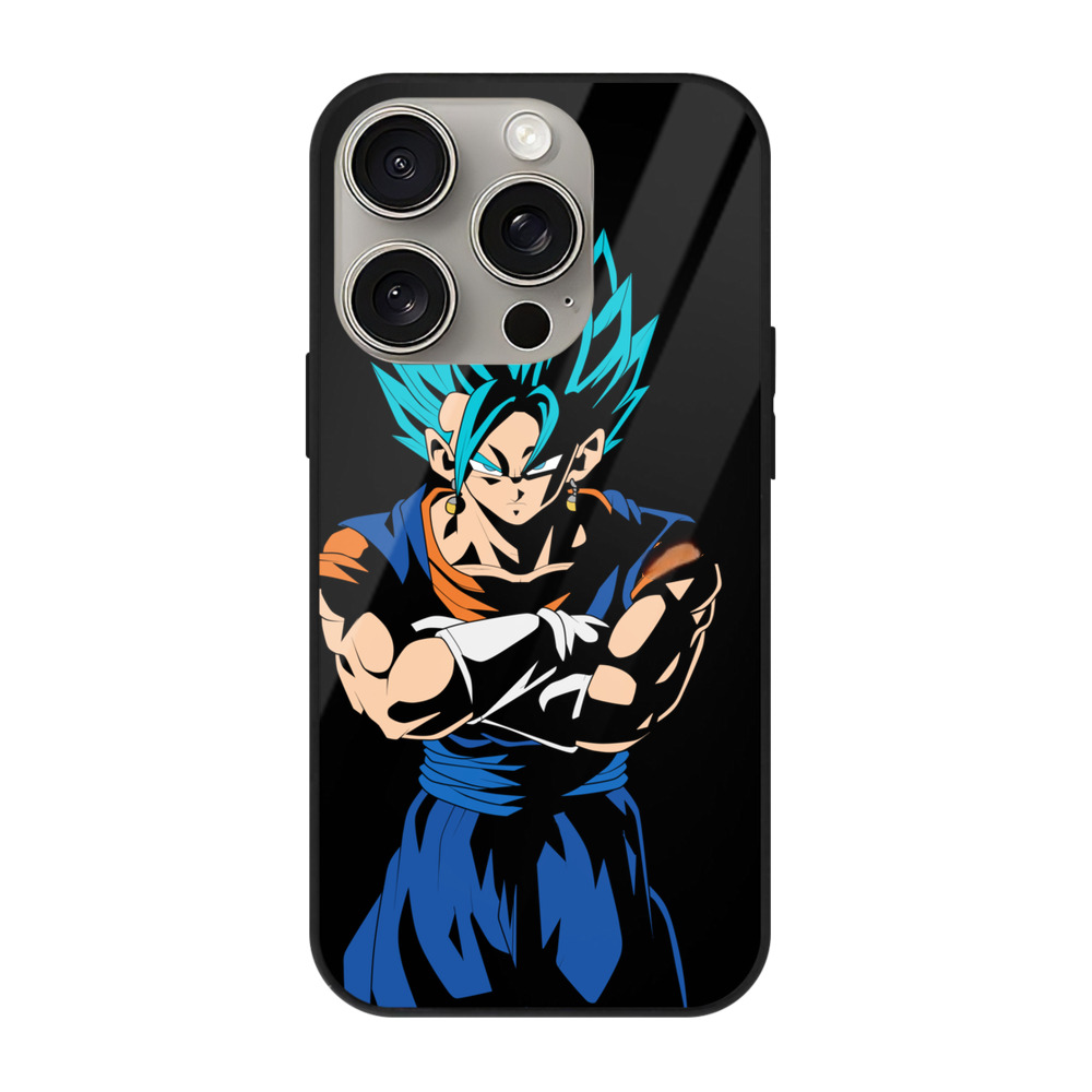 （画像用） ドラゴンボール ベジット DRAGON BALL Vegetto 【iPhone15Pro対応】スマホケース 耐衝撃＆黄変防止 背面ガラス