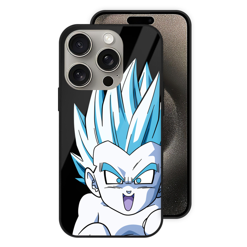 （画像用） ドラゴンボール ベジット DRAGON BALL Vegetto 【iPhone15Pro対応】スマホケース 耐衝撃＆黄変防止 背面ガラス