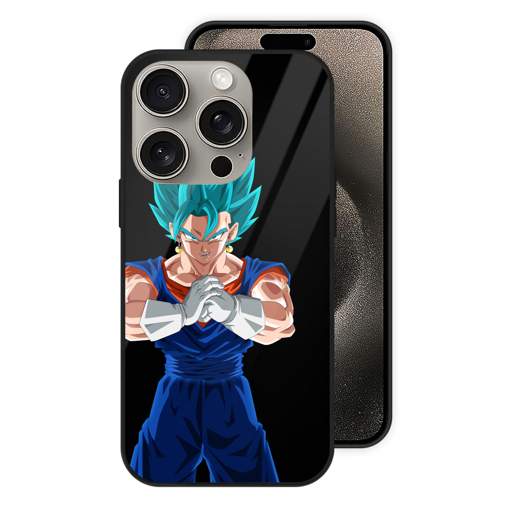 （画像用） ドラゴンボール ベジット DRAGON BALL Vegetto 【iPhone15Pro対応】スマホケース 耐衝撃＆黄変防止 背面ガラス
